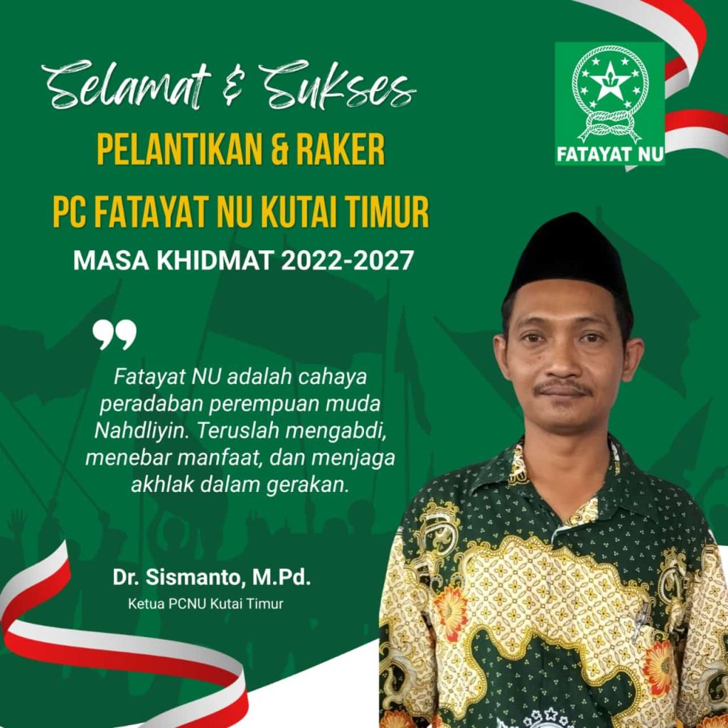 Banner ucapan pelantikan Fatayat